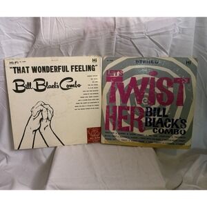 Vintage Bill Black's Combo Lp Lot Of Two That Wonderful Feeling Let's Twist Her